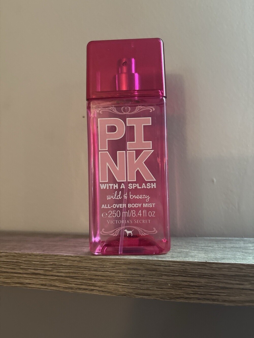 Victoria’s Secret PINK With A Splash Wild & Breezy Body Mist 8.4 oz NEW no cap